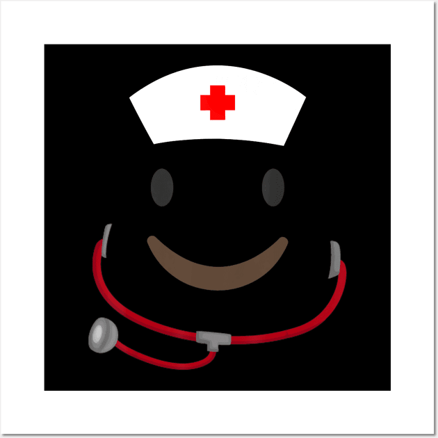 Emoji nurse nurse emoji halloween Wall Art by Tianna Bahringer